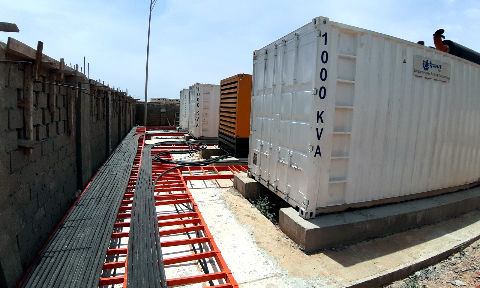 Socatra Island project with generators and power cabling